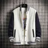 KOLMAKOV Arrival Korean Men's 50% Cotton Bomber Jackets Men Streetwear Jacket Patchwork Cardigan Coat Male 4 Color M-5XL 211217