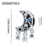 Nouveau argent convient au Bracelet Pandora série ciel étoilé perles en forme de lune femme bricolage mode bijoux fins pendentifs