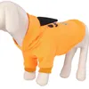 Abbigliamento per cani Costume per cani di Halloween Felpe con cappuccio per cuccioli Zucca Cagnolino Abbigliamento invernale Felpa Cappotto con cappuccio per animali domestici Giacche per gatti Diavolo Giochi di ruolo Abbigliamento Piccolo A90