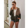 Leopard Patchwork Kvinnor Teddy Coat Höst Hooded Fluffy Plush Winter Faux Fur Jacket Sweater Hoodie 211220