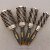 Hair Brushes High Quality 4 Size Hairdresser Brush Barrel Round Comb With Boar Bristle Ceramic Ionic Curling Barber 20#52