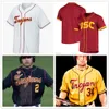 College Baseball Wears USC Trojans Maglia da baseball cucita 39 Isaac Esqueda Kyle Hurt Blake Sabol 15 Chase Bushor CJ Stubbs Connor Lunn qualsiasi nome numero