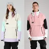 Skiing Jackets Ski Jacket Women Sports Snowboard Men Winter Sweater Hooded Waterproof Breathable Colorblock Top Snow Coat Clothes5799150