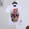 T-shirt da uomo girocollo in cotone di marca famosa T-shirt con teschio di alta qualità Lettere di moda europee e americane stampate Coppia casual estiva maniche corte yee zus