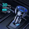 4 Ports Multi USB Car Charger 48W Quick 7A Mini Fast Charging QC3.0 For iPhone 12 Xiaomi Huawei Mobile Phone Adapter Android Devices