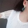 Baumeln Kronleuchter 3 Farben Oval Koreanische Design Wasser Tropfen Form Ohrringe Für Frauen Mode Schmuck Weibliche