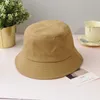 Party Hoeden Volwassen Kids Zomer Opvouwbare Emmer Hoed Solid Color Hip Hop Breed Brandrand Strand UV-bescherming Ronde Top Sunscreen Fisherman Cap