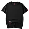 Summer Short Sleeve Casual Men Embroidery T-shirt Tops Chinese Style Phoenix Original Cotton Tee Shirt