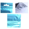 8.5*13cm One side clear colored Resealable Zip Mylar Bag Aluminum Foil Bags Smell Proof Pouches Jewelry bag Food Bean Baga28
