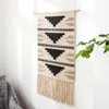 Cotton Linen Tassel Tapestry Geometric Print Muslim Wall Hanging Macrame Home Decor Tapestries