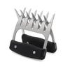 Fleisch Shredder Claws BBQ Werkzeuge Hohe Temperaturbeständigkeit Bear Claw Pulled Pork Shredder Gabeln mit Holzgriff 2 teile/los