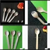 Flatware Kitchen Supplies Kitchen, Dining Bar Home & Gardenthe 18328, 6-Inch, 16-Centimeter Can Be Used As And Spoon To Use A Disposable Wood