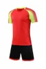 20 21 Benutzerdefinierte leere Fussball Jersey Uniform personalisierte Team-Shirts mit Shorts-gedruckten Design-Namen und Nummer 01