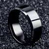 Мода обаяние ювелирное кольцо мужчины из нержавеющей стали черные кольца для женщин