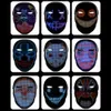 Bluetooth LED Mask Masquerad Toys Control RGB Light Up Programable Diy Imagen de animación Texto Halloween Christmas Carnival C6931738