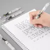 Gel Pens Guangbo 0.5mm Retractable Pen Red Ink / Black Soft Rubber Grip Writing Signing Office School Stationery