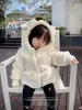 Mantel Baby Mädchen Jacke Kinder Mode Mäntel Pelz Warme Mit Kapuze Herbst Winter Mädchen Jacke Infant babe Kleidung Kinder Oberbekleidung