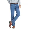 Mannen zakelijke jeans klassieke lente herfst mannelijke katoen rechte stretch merk denim broek zomer overalls slim fit broek 211008