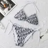 Bikinis de diseñador Marca de lujo Bikini triangular Conjunto Push Up Traje de baño Traje de baño para mujer Trajes de baño de playa de verano