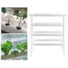 Planters & Pots 110V/220V Hydroponic Plant Grow Kit 4Layers 72 Holes Double Side 8 Pipe Ladder-type Deep Water Pump Culture Garden System To