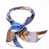 16 momme scarf 100% real silk color blocking neckerchief multifunction twilly headband bag accessories