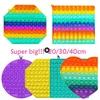 20/30/40 cm !!! Super große Größe Push Blase Zappeln Spielzeug Autismus Bedürfnissen Squishy Stress Rainbow Rainbow Erwachsene Kind Lustige Anti-Stress-Fidget-Party BJ12