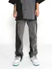 Jeans pour hommes High Street est tendance rue style hip hop couture couture irrégulière jeans décontractés293w