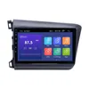 Android 2din Bil DVD Radio Head Unit Player GPS för Honda Civic 2011-2015 Support RDS Mirror Link TPMS 9 tums RAM 4GB