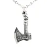 Colares pendentes Nórdicos Viking Colar Raven Axe Odin's Symbol Chain Metal Chain Jóias Amulet Men Gift