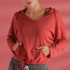 Yoga kläder hösten andas fulla skjortor sportkläder för kvinnor gym Löst löpande fitness träning aktivt kläder långärmad avslappnad topp