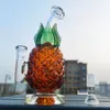 Gruby 7,8 "Cute Ananas Bong Heavy Glass Water Pipe Water Fookah Brown Rura 14mm Joint Bowl