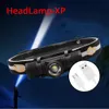 Zoomable LED Headlamp Latarka Lampa USB Rechargeable Reflektor Przenośny Wodoodporny Kemping Polowanie Light 18650