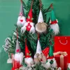 Kerstmis Faceless Doll Ornament Dolls Dwerg Xmas Tree Decoratie Hangers Elf Ornamenten Accessoires Strap JJA9614