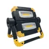 Draagbare opvouwbare spotlight Super Bright COB LED-werklamp oplaadbaar voor buitenjachtkampeerlamp LED-zaklamp