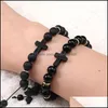 Beaded, Strands Bracelets Jewelry Cross Charm 8Mm Beaded Handmade Men Women Prayer Beads Yoga Rope Woven Drop Delivery 2021 1Cm5I