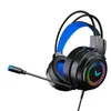G58 Zestaw słuchawkowy do gier Słuchawki dla graczy 4D Stereo Surround Słuchawki przewodowe USB Mikrofon Lampka kolorowa PC Laptop Zestawy słuchawkowe do gier