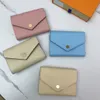 Bolsa de moedas de designer de luxo, carteira curta para mulheres, porta-cartões colorido, caixa original, clássica, com zíper, bolso, armazenamento, bolsas Victorine Empreinte