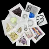 Clear package + white Pearl Plastic Poly OPP Packing Zipper Zip Lock Retail Packages Cable Case Jewelry Food PVC Plastics bag many size available