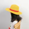 One Piece Luffy Straw Hats Parent Child Sun Protection Caps Anime Dress Up Cosplay Hats