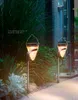 Decorazioni da giardino a luce solare 16 LED Lampada da giardino sotterranea Lampada da parete 2 modalità Impermeabile IP65 Cortile Paesaggio esterno domestico