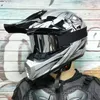 Motorcycle Helmets Off-road Helmet Electric Vehicle Men's Full-covered Mountain Horns With Goggles