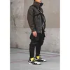 Reindee Luze Steven Cargo spodnie z paskami Duże kieszenie wodoodporne Techwear Outdoor Techwear Darkwear Ninjawear 210715