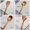 Trä spatel teakwood redskap non-stick pan spatulas lång handtag måltid sked naturlig kolv matlagning verktyg dinnerware rh3917
