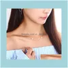 Necklaces & Pendants Jewelrypure Sier Female Japanese And Korean Fashion Personality Pearl Beaded Necklace Clavicle Chain Chokers Drop Deliv