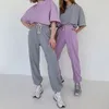 Lato Kobieta Spodnie Elastyczne Talia Legginsy Motion Vintage Harajuku Hip Hop Streetwear Spodnie Chic Casual Egirir Ealgy Clothe 210518
