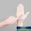 Kvinnor Sommar Solskydd Lacework Outdoor Ice Silk Andas Finger Driving Gloves Spot Non-Slip Touch Screen Ladies Gloves