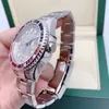 Original Box Mens Watches 116759 40mm Diamond Dial Mechanical Automatuc Silver Stainlesss Steel Bracelet Luxury Wristwatches