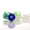 Smoking Accessory For Bongs Water Pipes Classic Solid 14mm male Joint size glass bowl Handle Beautiful Slide bowls piece