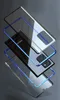 Szkła hartowane dla Samsung Galaxy S21 Ultra Plus + Protector ekranu Przewróć przezroczystą pokrywę z metalowymi krawędziami magnetycznych