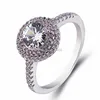 Женская бриллиантовая кольца пальцем круглый cyrstal обручальные обручальные кольца модные украшения воля и песчаный подарок